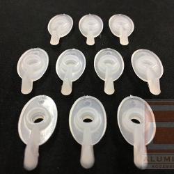 ชุดลูกบิดหางปลา สีขาว