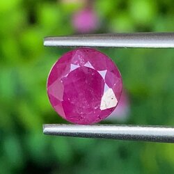พลอย ทับทิม พม่า (Burmese Ruby Sapphire) 2.20 กะรัต พร้อมใบเซอร์ พลอยแท้ อัญมณีมงคลประจําวันเกิด เครื่องประดับพลอย