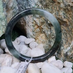 JB6711056 หยก พม่า แท้ Jade กำไลหยก 51.0 มม. (Jadeite bracelet) พม่า (Myanmar)