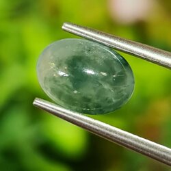 หยกพม่าเจียรนัย (Burmese jade ) 1.88 กะรัต หยกแท้ อัญมณีมงคลประจําวันเกิด เครื่องประดับหยก