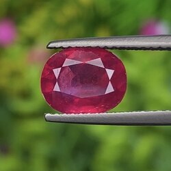 พลอย ทับทิม (Ruby Sapphire) 2.70 กะรัต (Cts.) พลอยแท้ อัญมณีมงคลประจําวันเกิด เครื่องประดับพลอย