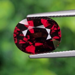 พลอย โกเมน Pyrope - Almandite Garnet 8.27 กะรัต (Cts.) พลอยแท้ อัญมณีมงคลประจําวันเกิด เครื่องประดับพลอย
