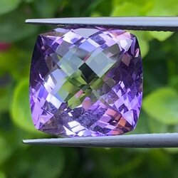 พลอย อเมทิส Amethyst 9.75 กะรัต (Cts.) พลอยแท้ อัญมณีมงคลประจําวันเกิด เครื่องประดับพลอย