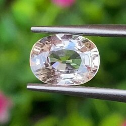 พลอย บุษราคัม (yellow sapphire) 1.59 กะรัต (Cts.) ดิบ (Unheated) พร้อมใบเซอร์ พลอยแท้ อัญมณีมงคลประจําวันเกิด เครื่องประดับพลอย