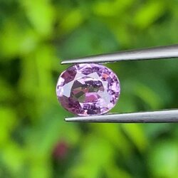 พลอย ชมพู พิ้ง แซฟไฟร์ Pink Sapphire ดิบ Unheated 1.17 กะรัต (Cts.) พลอยแท้ อัญมณีมงคลประจําวันเกิด เครื่องประดับพลอย