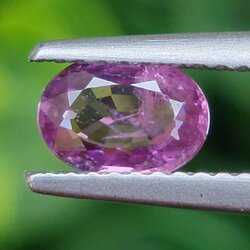 พลอย ชมพู พิ้ง แซฟไฟร์ Pink Sapphire ดิบ Unheated 0.85 กะรัต (Cts.) พลอยแท้ อัญมณีมงคลประจําวันเกิด เครื่องประดับพลอย