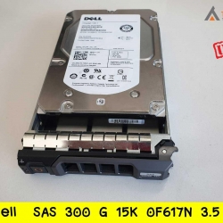Dell Harddisk SAS 300 G 15K 0F617N 3.5 นิ้ว with Tray
