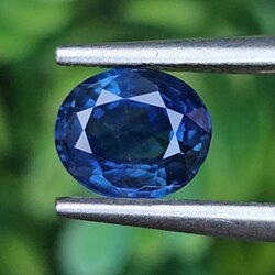 พลอย ไพลิน (Blue Sapphire) 0.96 กะรัต (Cts.) พลอยแท้ อัญมณีมงคลประจําวันเกิด เครื่องประดับพลอย