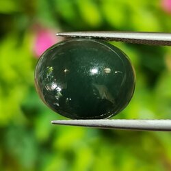 หยกพม่าเจียรนัย (Burmese jade ) 8.53 กะรัต หยกแท้ อัญมณีมงคลประจําวันเกิด เครื่องประดับหยก