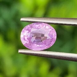 พลอย ชมพู ซีลอน พิ้ง แซฟไฟร์ Ceylon Pink Sapphire 1.06 กะรัต (Cts.) พร้อมใบเซอร์ พลอยแท้ อัญมณีมงคลประจําวันเกิด เครื่องประดับพลอย