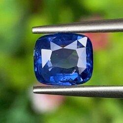 พลอย ไพลิน (Blue Sapphire) 1.30 กะรัต (Cts.) สีพิเศษ คอนฟลาวเวอร์ บลู (Cornflower Blue) พร้อมใบเซอร์ พลอยแท้ อัญมณีมงคลประจําวันเกิด เครื่องประดับพลอย