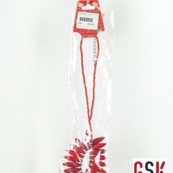 สร้อยคอลายหิน ทรงเมล็ดข้าว