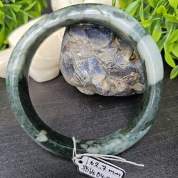 JB6804042 หยก พม่า แท้ Jade กำไลหยก 62.7 มม. (Jadeite bracelet) พม่า (Myanmar)