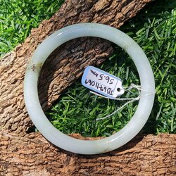 JB6711069 หยก พม่า แท้ Jade กำไลหยก 56.5 มม. (Jadeite bracelet) พม่า (Myanmar)