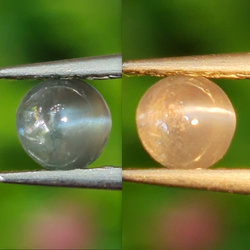 พลอย ตาแมว อเล็กซานไดร์ Cat eye Alexandrite 0.42 กะรัต (Cts.) พร้อมใบเซอร์ พลอยแท้ อัญมณีมงคลประจําวันเกิด เครื่องประดับพลอย