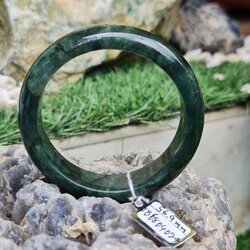 JB6804074 หยก พม่า แท้ Jade กำไลหยก 56.9 มม. (Jadeite bracelet) พม่า (Myanmar)