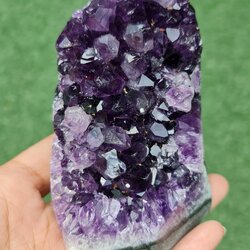 ก้อน ผลึก อเมทิส จีโอด Amethyst Geode 511 กรัม (grams.) พลอยแท้ อัญมณีมงคลประจําวันเกิด เครื่องประดับพลอย