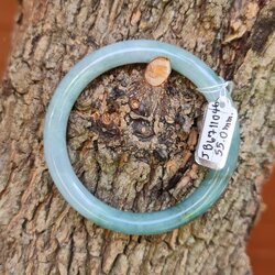 JB6711046 หยก พม่า แท้ Jade กำไลหยก 55.0 มม. (Jadeite bracelet) พม่า (Myanmar)