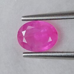 พลอย ชมพู พิ้ง แซฟไฟร์ Pink Sapphire 0.82 กะรัต (Cts.) พลอยแท้ อัญมณีมงคลประจําวันเกิด เครื่องประดับพลอย