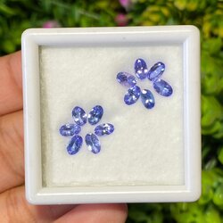 พลอย แทนซาไนท์ Tanzanite 2.78 กะรัต (Cts.) 12 เม็ด พลอยแท้ อัญมณีมงคลประจําวันเกิด เครื่องประดับพลอย