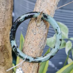 JB6711180 หยก พม่า แท้ Jade กำไลหยก 50.4 มม. (Jadeite bracelet) พม่า (Myanmar)