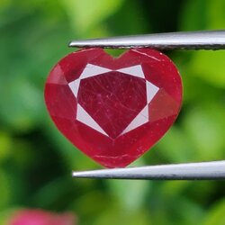 พลอย ทับทิม Ruby sapphire 6.00 กะรัต (Cts.) พลอยแท้ อัญมณีมงคลประจําวันเกิด เครื่องประดับพลอย