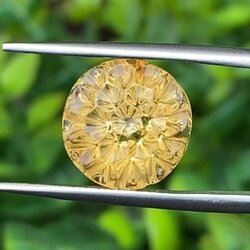 พลอย ซิทริน Citrine 6.03 กะรัต (Cts.) พลอยแท้ อัญมณีมงคลประจําวันเกิด เครื่องประดับพลอย