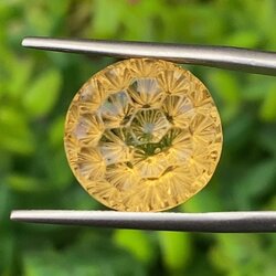 พลอย ซิทริน Citrine 9.69 กะรัต (Cts.) พลอยแท้ อัญมณีมงคลประจําวันเกิด เครื่องประดับพลอย