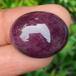 พลอย ทับทิม (Ruby Sapphire) 54.67 กะรัต (Cts.) ดิบ (Unheated) พลอยแท้ อัญมณีมงคลประจําวันเกิด เครื่องประดับพลอย