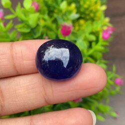 พลอย ไพลิน Blue Sapphire 35.50 กะรัต (Cts.) พลอยแท้ อัญมณีมงคลประจําวันเกิด เครื่องประดับพลอย