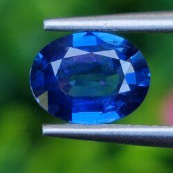 พลอยไพลิน (Blue Sapphire) 1.08 กะรัต (Cts.) พลอยแท้ อัญมณีมงคลประจําวันเกิด เครื่องประดับพลอย