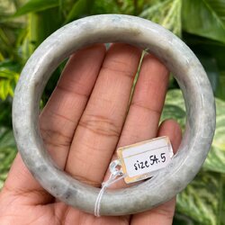 JB9003 หยก พม่า แท้ Jade กำไลหยก 54.5 มม. (Jadeite bracelet) พม่า (Myanmar)