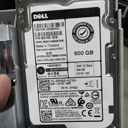 Harddisk Dell SAS 600GB 2.5" 15k 12Gps