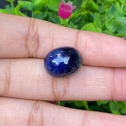 พลอย ไพลิน Blue Sapphire 24.19 กะรัต (Cts.) พลอยแท้ อัญมณีมงคลประจําวันเกิด เครื่องประดับพลอย