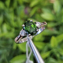 แหวน พลอย กรีน Diopsitc (Size) 50