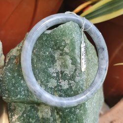 JB6711094 หยก พม่า แท้ Jade กำไลหยก 58.6 มม. (Jadeite bracelet) พม่า (Myanmar)