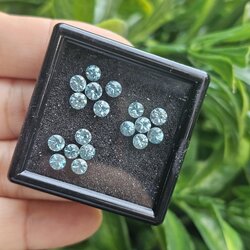 พลอย เพทาย Natural Zircon 7.18 กะรัต (Cts.) 9 เม็ด (18Pcs.) พลอยแท้อัญมณีมงคล ประจําวันเกิด เครื่องประดับพลอย