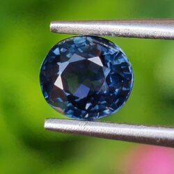 พลอย ไพลิน blue sapphire 0.93 กะรัต (Cts.) ดิบ (Unheated) พลอยแท้ อัญมณีมงคลประจําวันเกิด เครื่องประดับพลอย