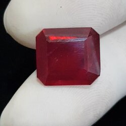 พลอย ทับทิม Ruby sapphire 10.99 กะรัต (Cts.) พลอยแท้ อัญมณีมงคลประจําวันเกิด เครื่องประดับพลอย