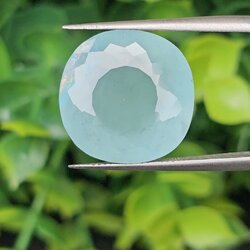 พลอย อความารีน Aquamarine 16.00 กะรัต (Cts.) พลอยแท้ อัญมณีมงคลประจําวันเกิด เครื่องประดับพลอย