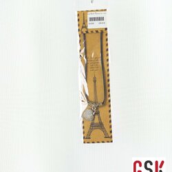 สร้อยคอเชือก+จี้โลหะ