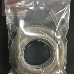 สักหลาดบานเลื่อน (ขนยาวพิเศษ) เทา