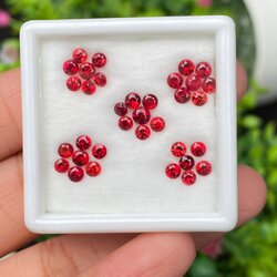 พลอย ทับทิม ซองเจีย Songea Ruby sapphire 34 เม็ด 4.64 กะรัต (Cts.) พลอยแท้ อัญมณีมงคลประจําวันเกิด เครื่องประดับพลอย