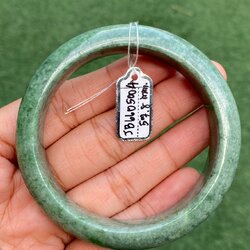 JB6605004 หยก พม่า แท้ Jade กำไลหยก (Jadeite bracelet) พม่า (Myanmar) 57.8 มม.