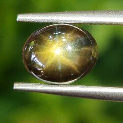 พลอย โกลเด้น สตาร์ แซฟไฟร์ Golden Star Sapphire 1.97 กะรัต (Cts.) ดิบ Unheated พร้อมใบเซอร์ พลอยแท้ อัญมณีมงคลประจําวันเกิด เครื่องประดับพลอย