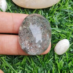 โป่งข่าม ควอตซ์ Rutilated Quartz 61.67 กะรัต Cts. พลอยแท้ อัญมณีมงคลประจําวันเกิด เครื่องประดับพลอย