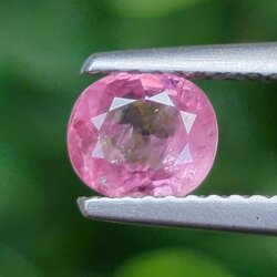 พลอย ชมพู พิ้ง แซฟไฟร์ Pink Sapphire 0.92 กะรัต (Cts.) พลอยแท้ อัญมณีมงคลประจําวันเกิด เครื่องประดับพลอย