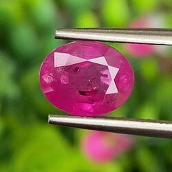 พลอย ชมพู พิ้ง แซฟไฟร์ Pink Sapphire 2.76 กะรัต (Cts.) พลอยแท้ อัญมณีมงคลประจําวันเกิด เครื่องประดับพลอย