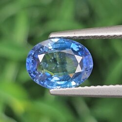 พลอย ไพลิน (Blue Sapphire) 2.26 กะรัต (Cts.) พลอยแท้ อัญมณีมงคลประจําวันเกิด เครื่องประดับพลอย
