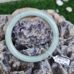 JB6711137 หยก พม่า แท้ Jade กำไลหยก 51.1 มม. (Jadeite bracelet) พม่า (Myanmar)